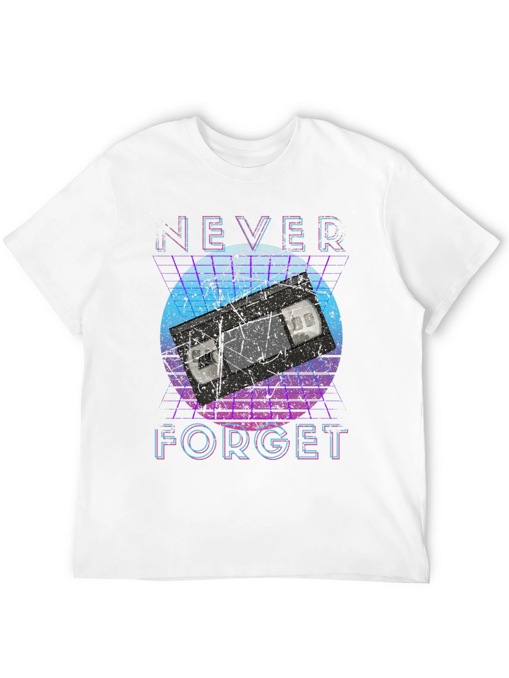 Retro Never Forget VHS Tape Graphic Tee