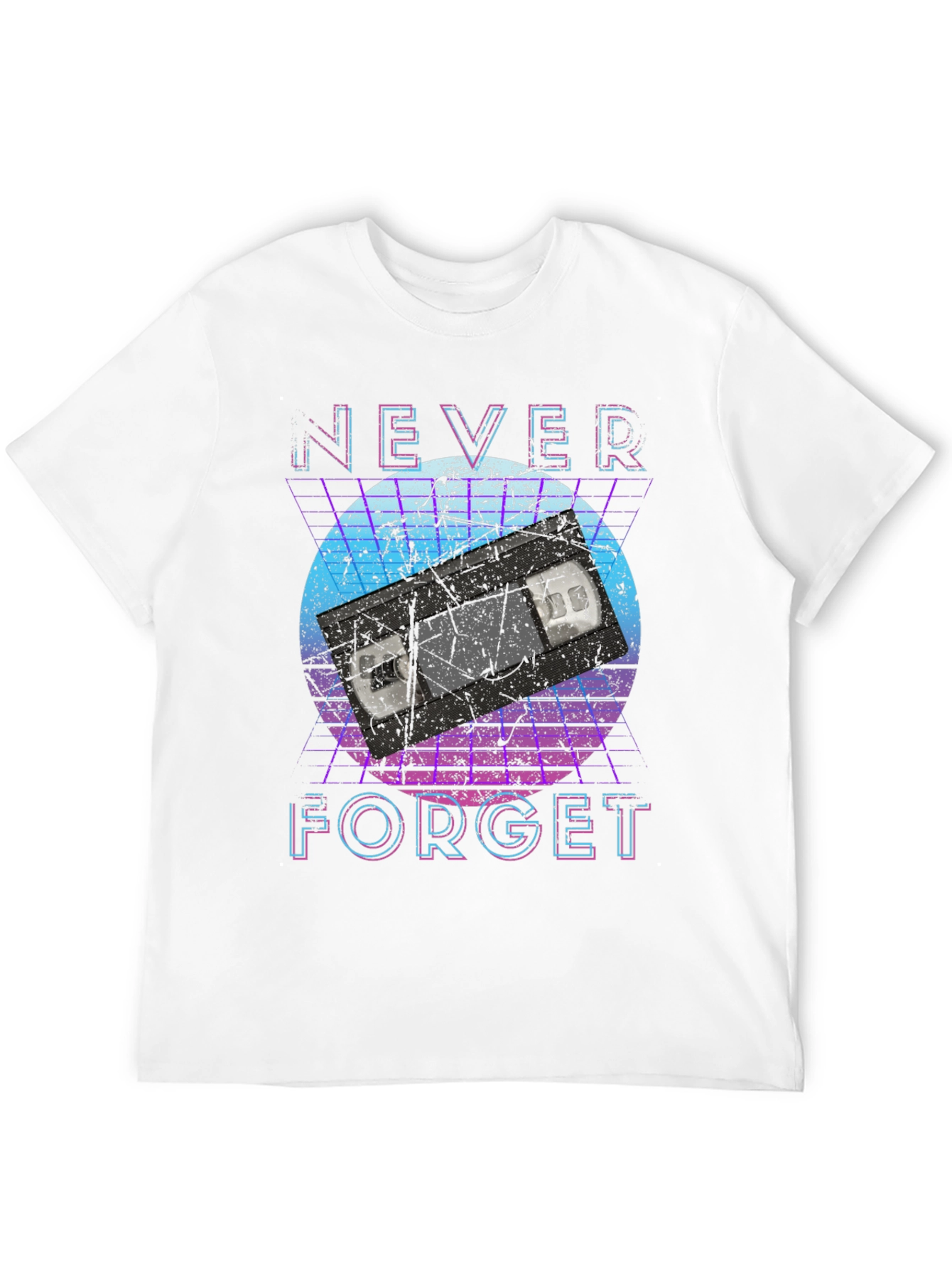 Retro Never Forget VHS Tape Graphic Tee
