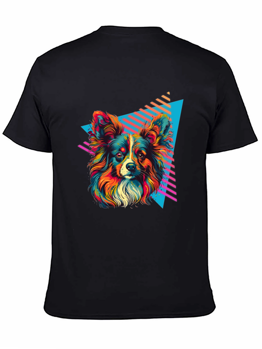 Retro Dog Graphic Tee - Vivid 80s Style