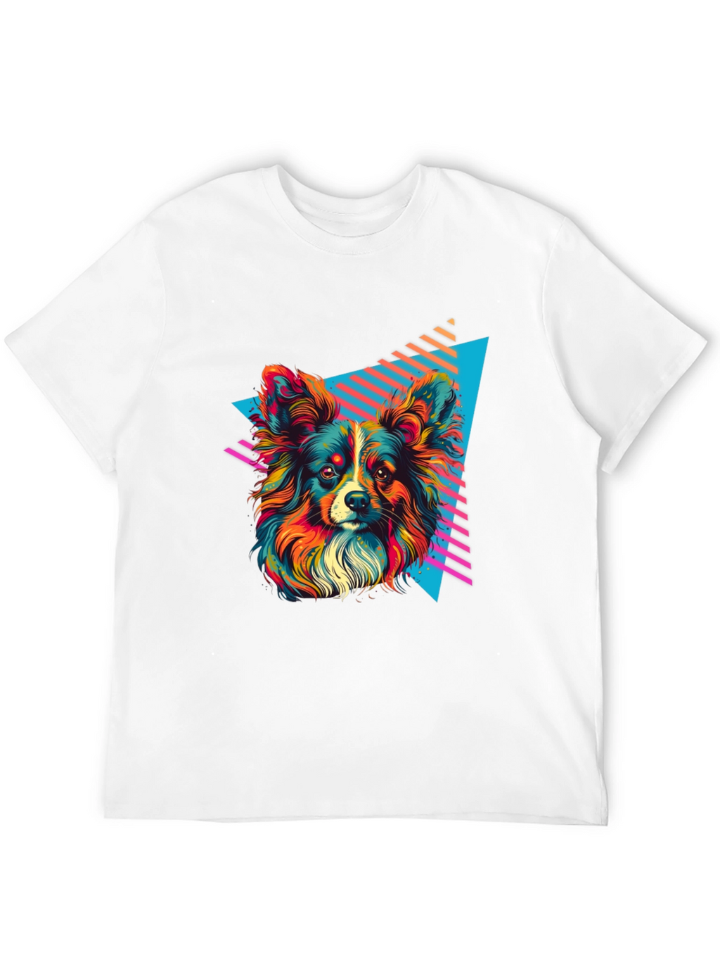 Retro Dog Graphic Tee - Vivid 80s Style