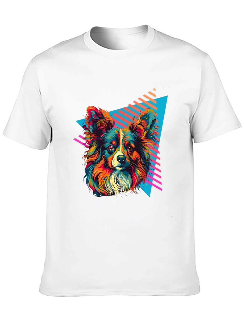 Retro Dog Graphic Tee - Vivid 80s Style