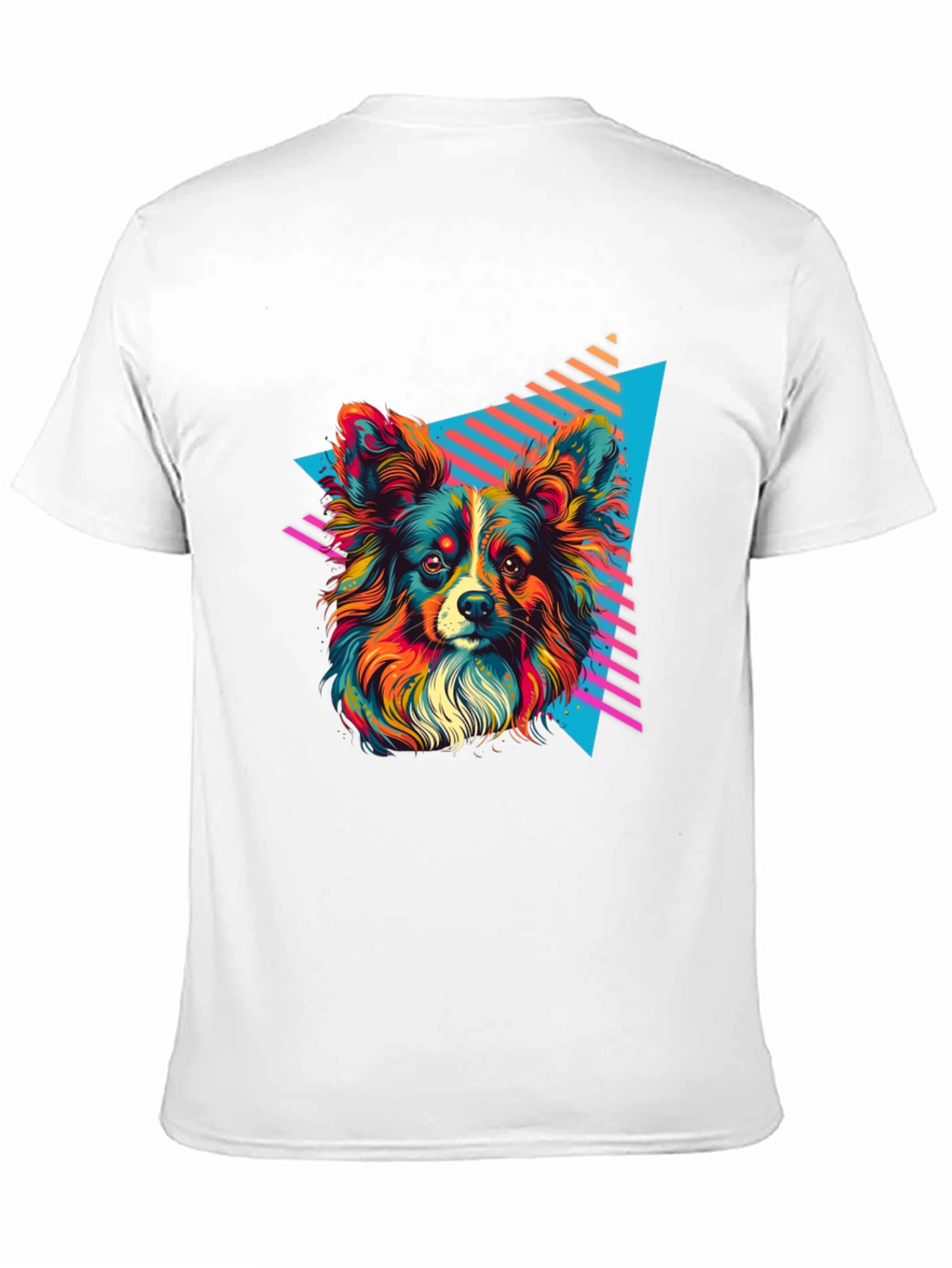 Retro Dog Graphic Tee - Vivid 80s Style