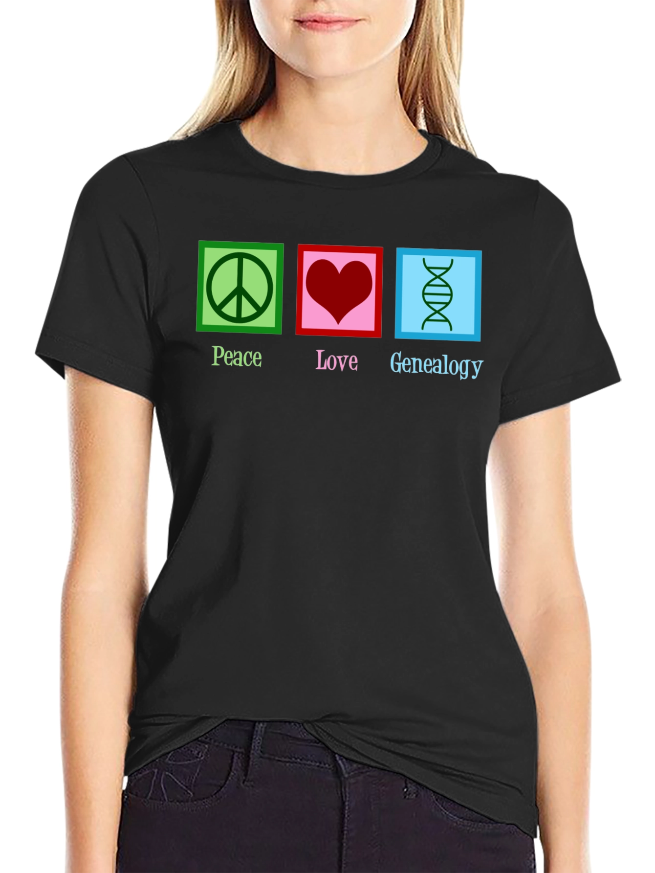 Peace Love Genealogy T-Shirt