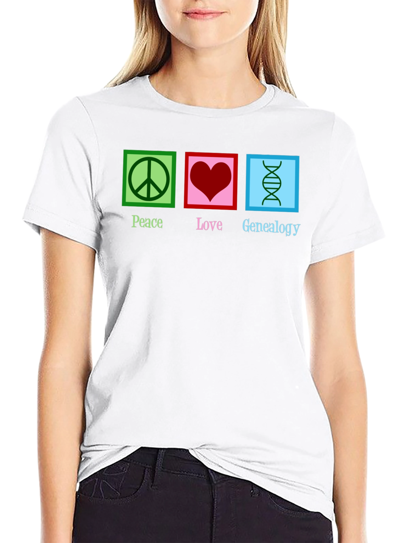 Peace Love Genealogy T-Shirt