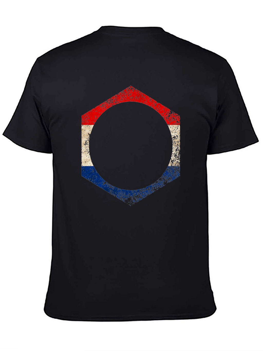 Distressed Dutch Flag Hexagon T-Shirt