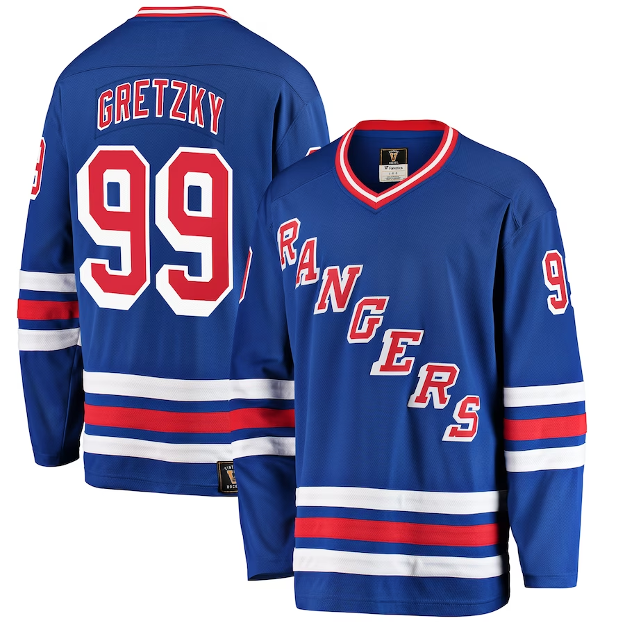 Men's New York Rangers Wayne Gretzky #99 Blue Player Jerseys