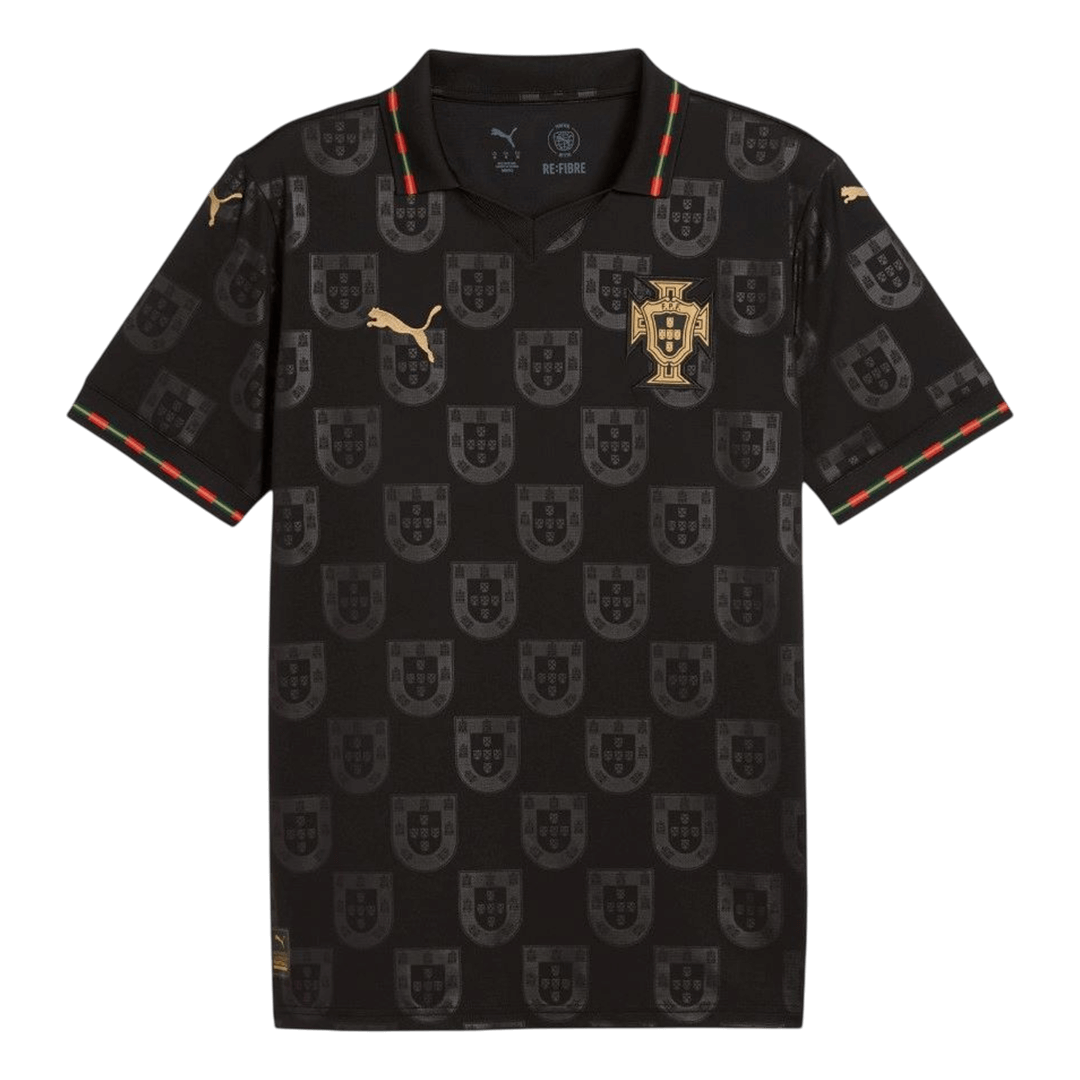 Portugal Concept Special Soccer Jersey World Cup 2026 Black Front