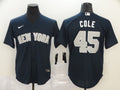 Men's New York Yankees Gerrit Cole #45 Navy Replica Baseball Jerseys