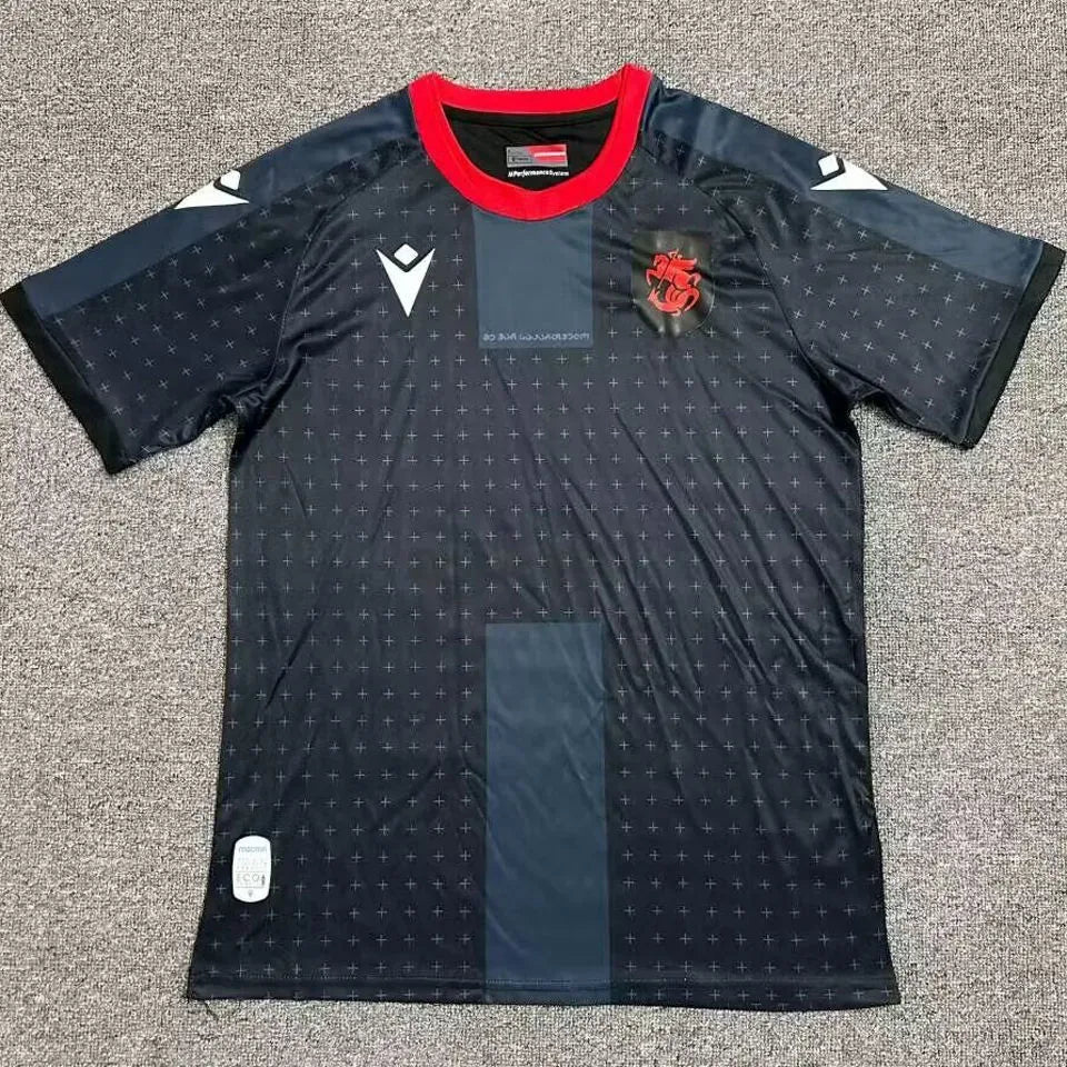 2024/25 Georgia Third Black Fans Soccer Jersey Front