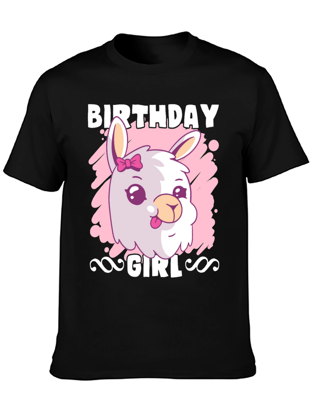 Birthday Girl Llama T-Shirt - Cute Graphic Tee