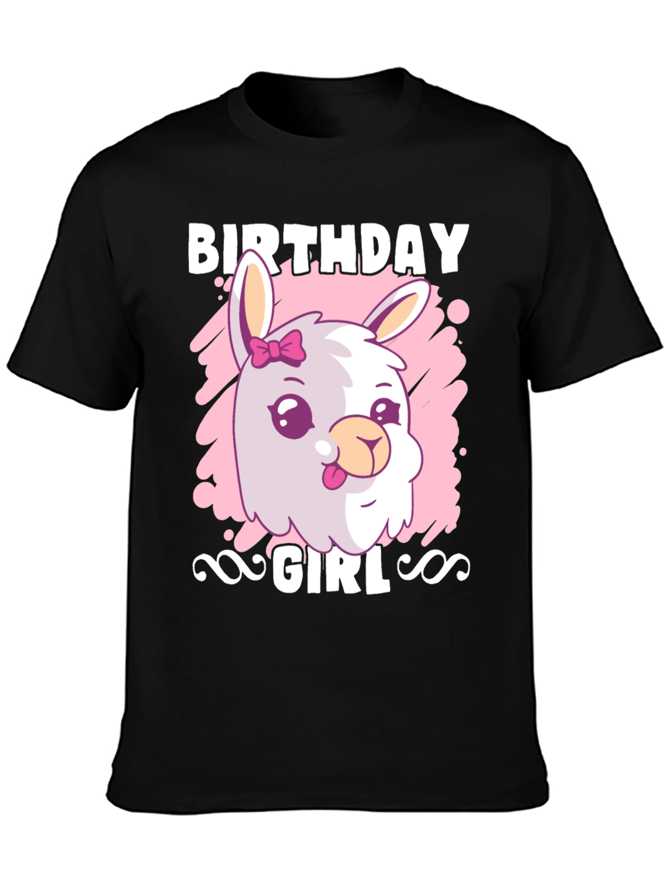 Birthday Girl Llama T-Shirt - Cute Graphic Tee