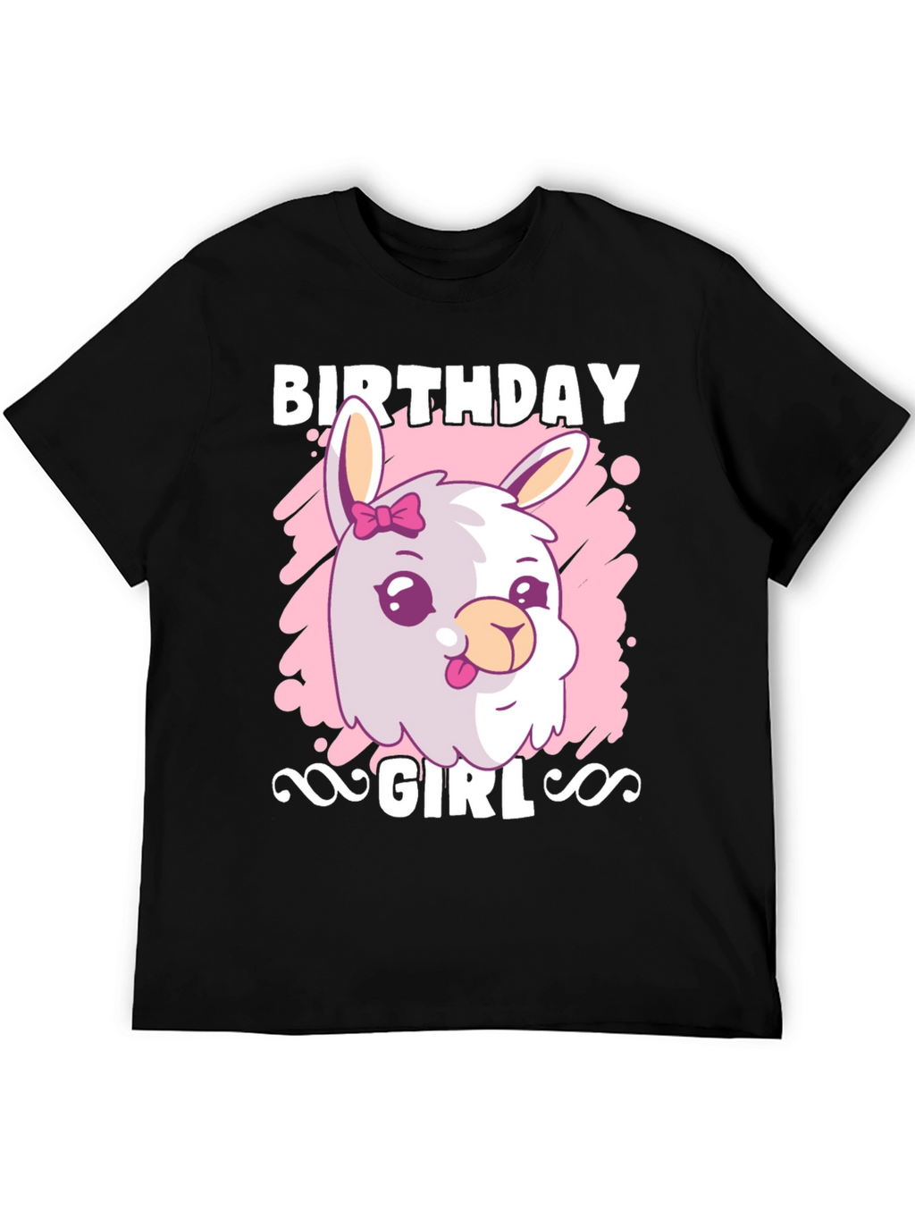 Birthday Girl Llama T-Shirt - Cute Graphic Tee