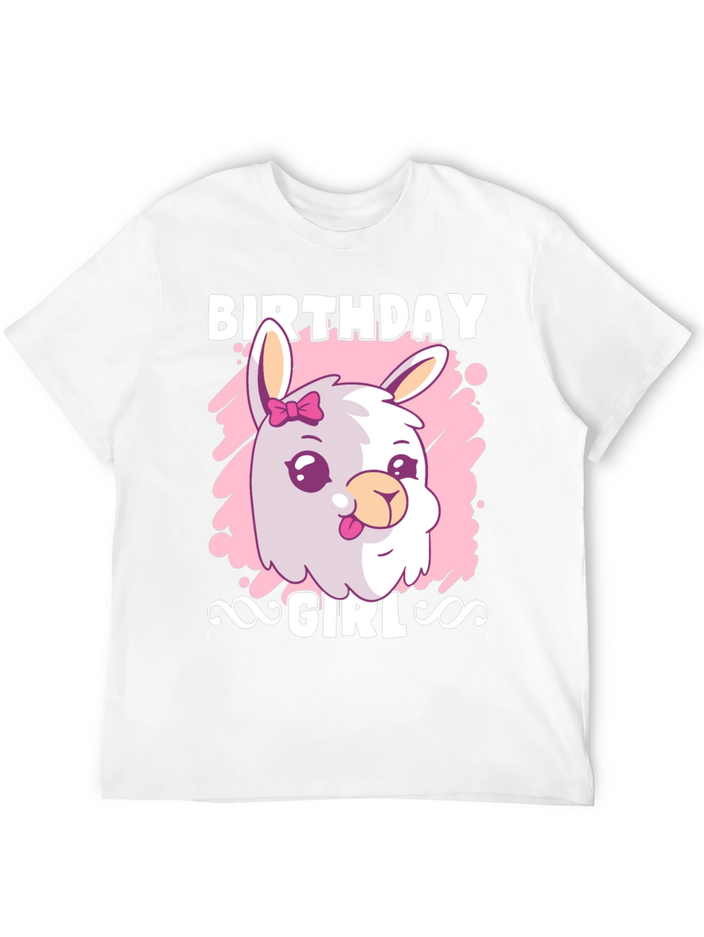 Birthday Girl Llama T-Shirt - Cute Graphic Tee
