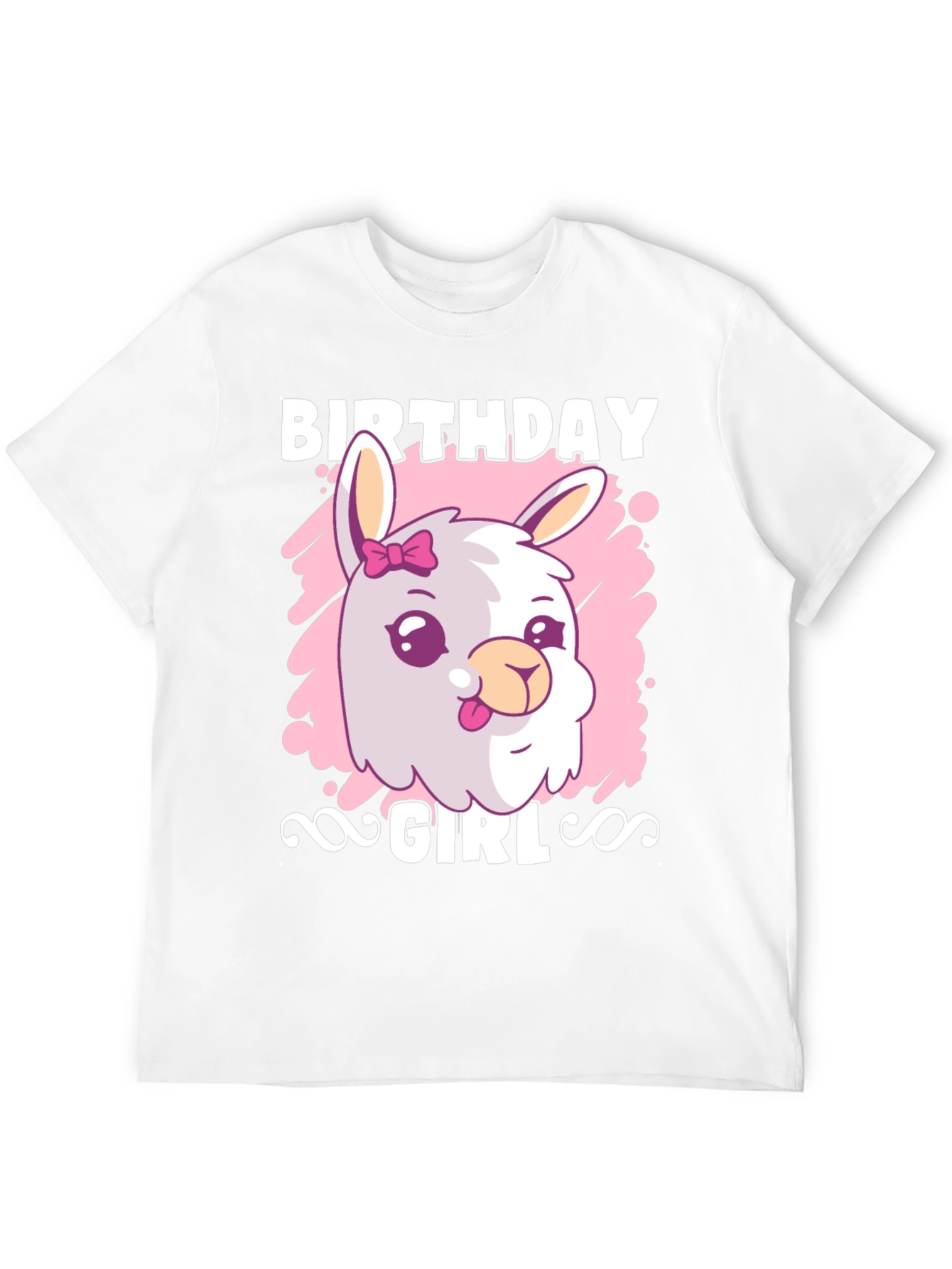 Birthday Girl Llama T-Shirt - Cute Graphic Tee