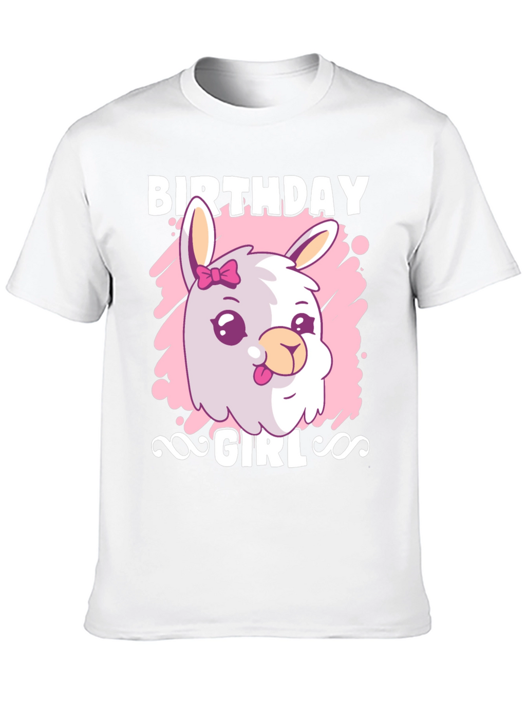 Birthday Girl Llama T-Shirt - Cute Graphic Tee
