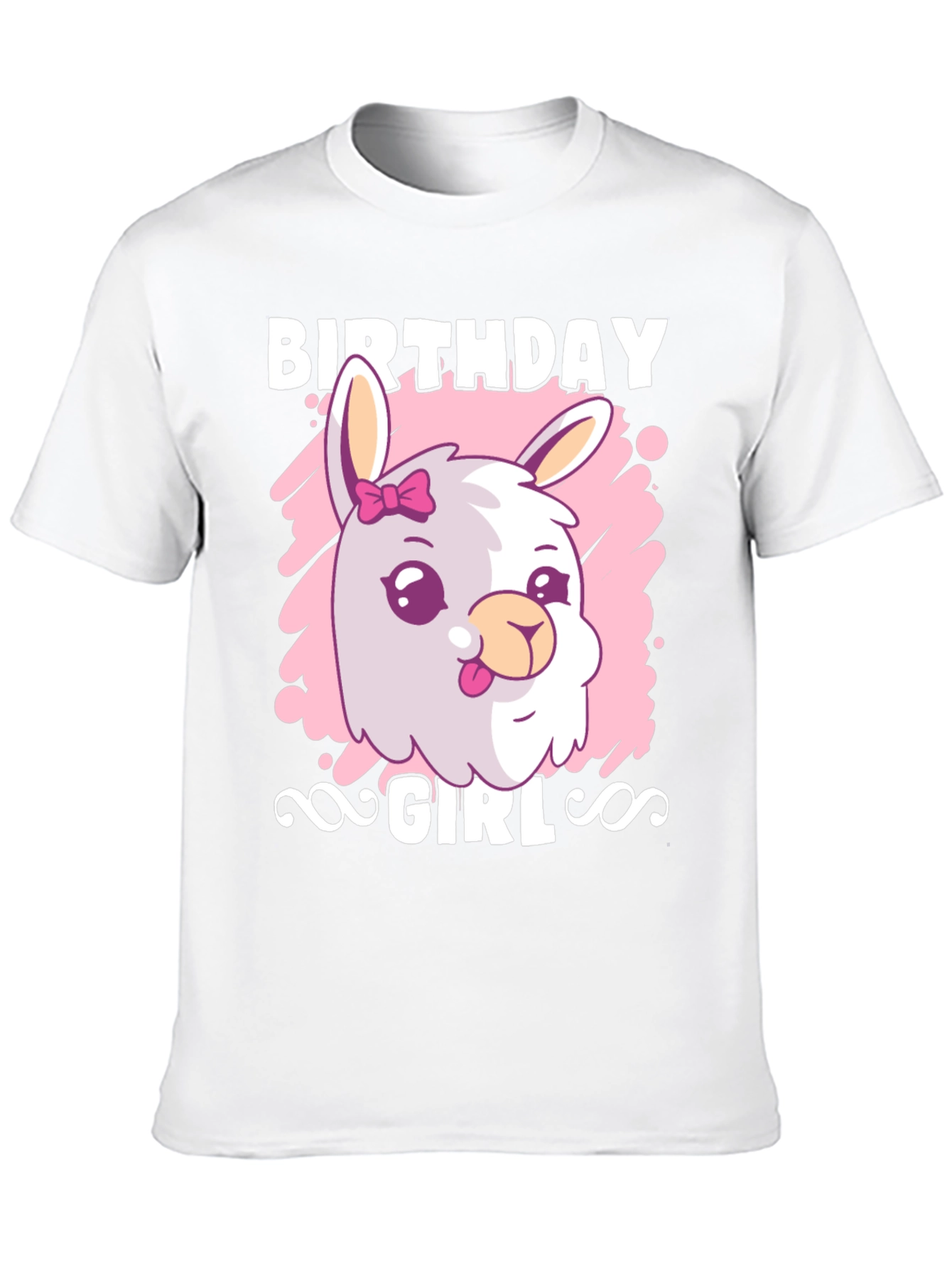 Birthday Girl Llama T-Shirt - Cute Graphic Tee