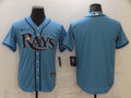 Men's Tampa Bay Rays Blue Replica Blank Jerseys