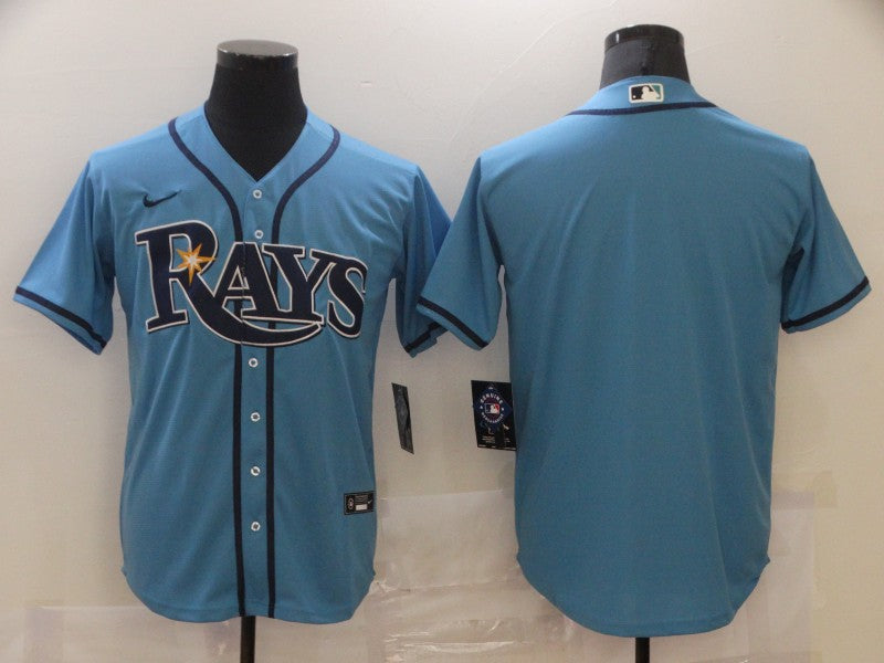 Men's Tampa Bay Rays Blue Replica Blank Jerseys