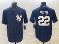 Men's New York Yankees Juan Soto #22 Navy Replica Player Jerseys