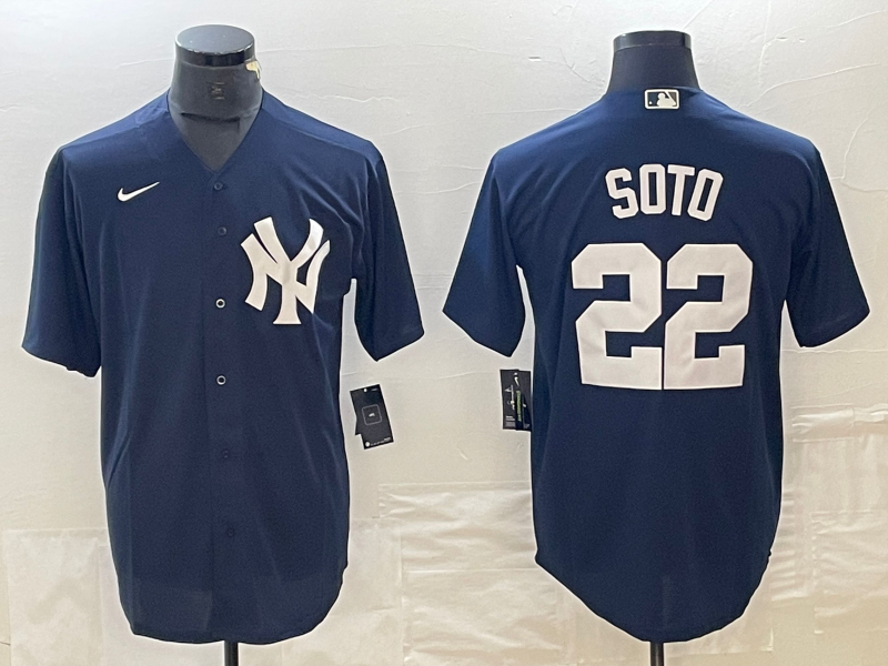 Men's New York Yankees Juan Soto #22 Navy Replica Player Jerseys