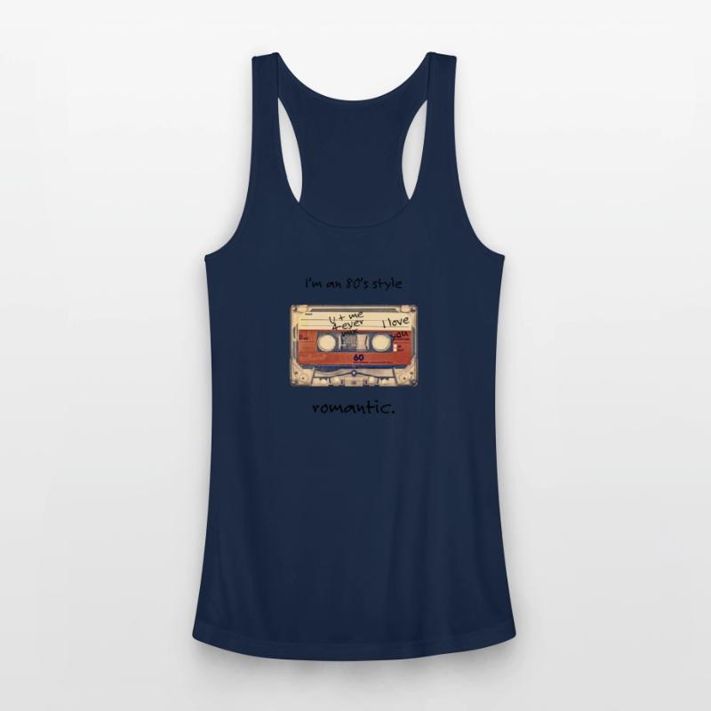 80's Style Romantic Vintage Cassette (black)
