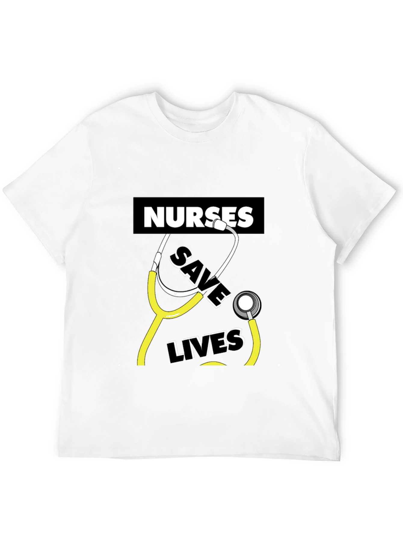 Nurses Save Lives T-Shirt - Black