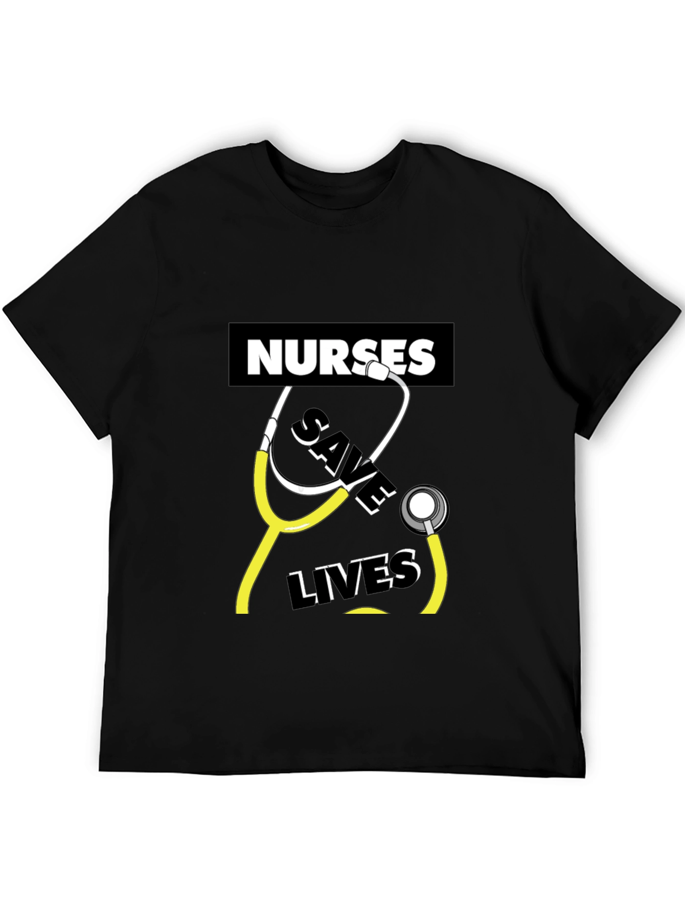 Nurses Save Lives T-Shirt - Black