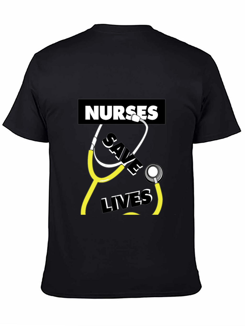 Nurses Save Lives T-Shirt - Black