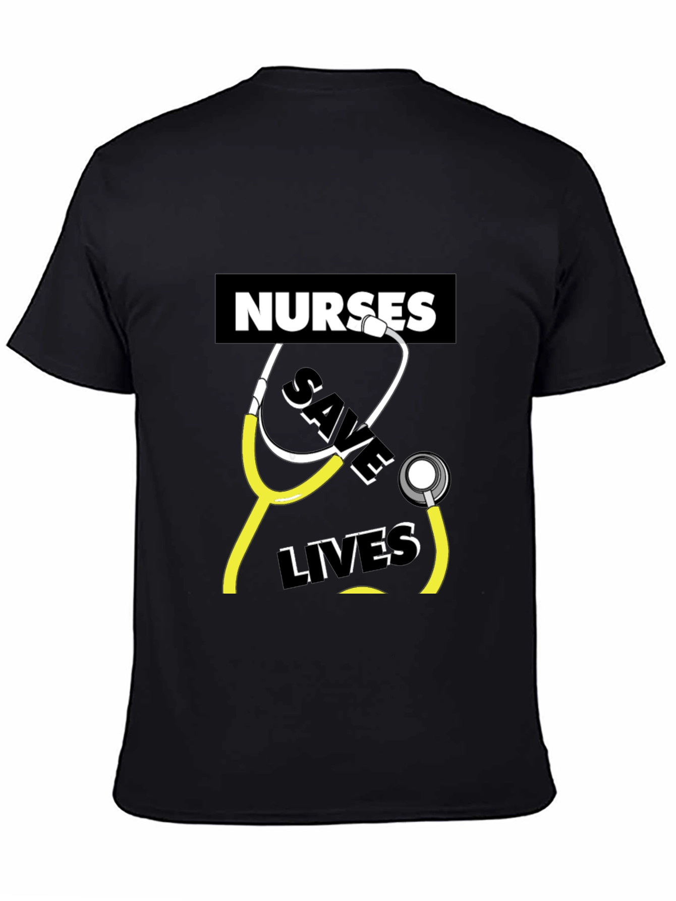 Nurses Save Lives T-Shirt - Black