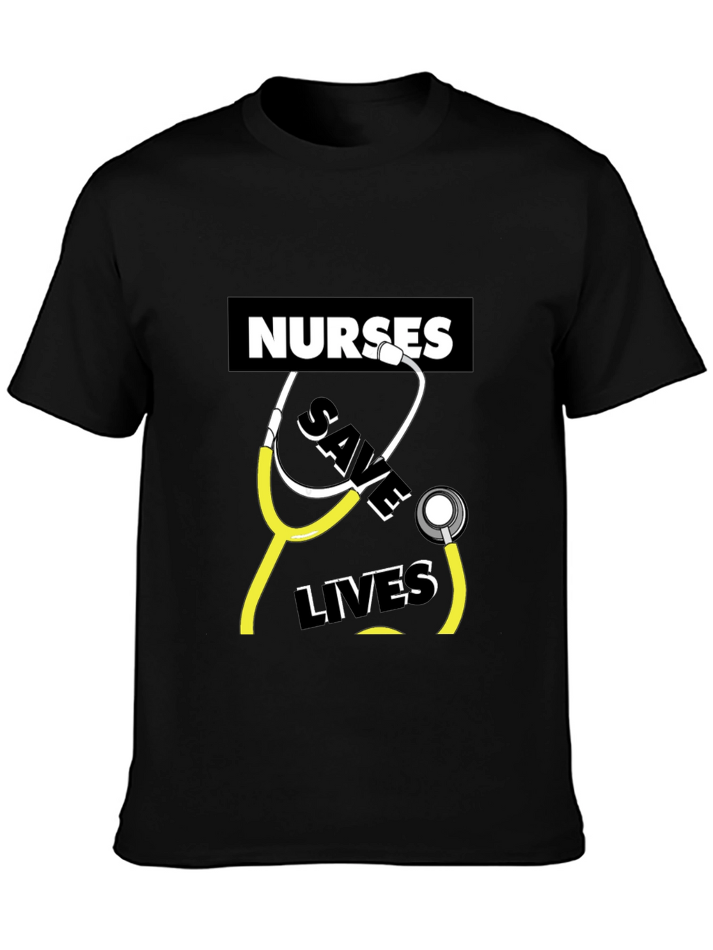 Nurses Save Lives T-Shirt - Black