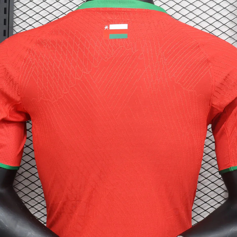 2024 Oman Home Red Player Version Soccer Jersey 阿曼 Back