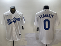 Men's Los Angeles Dodgers Jack Flaherty #0 White Replica Player Jerseys