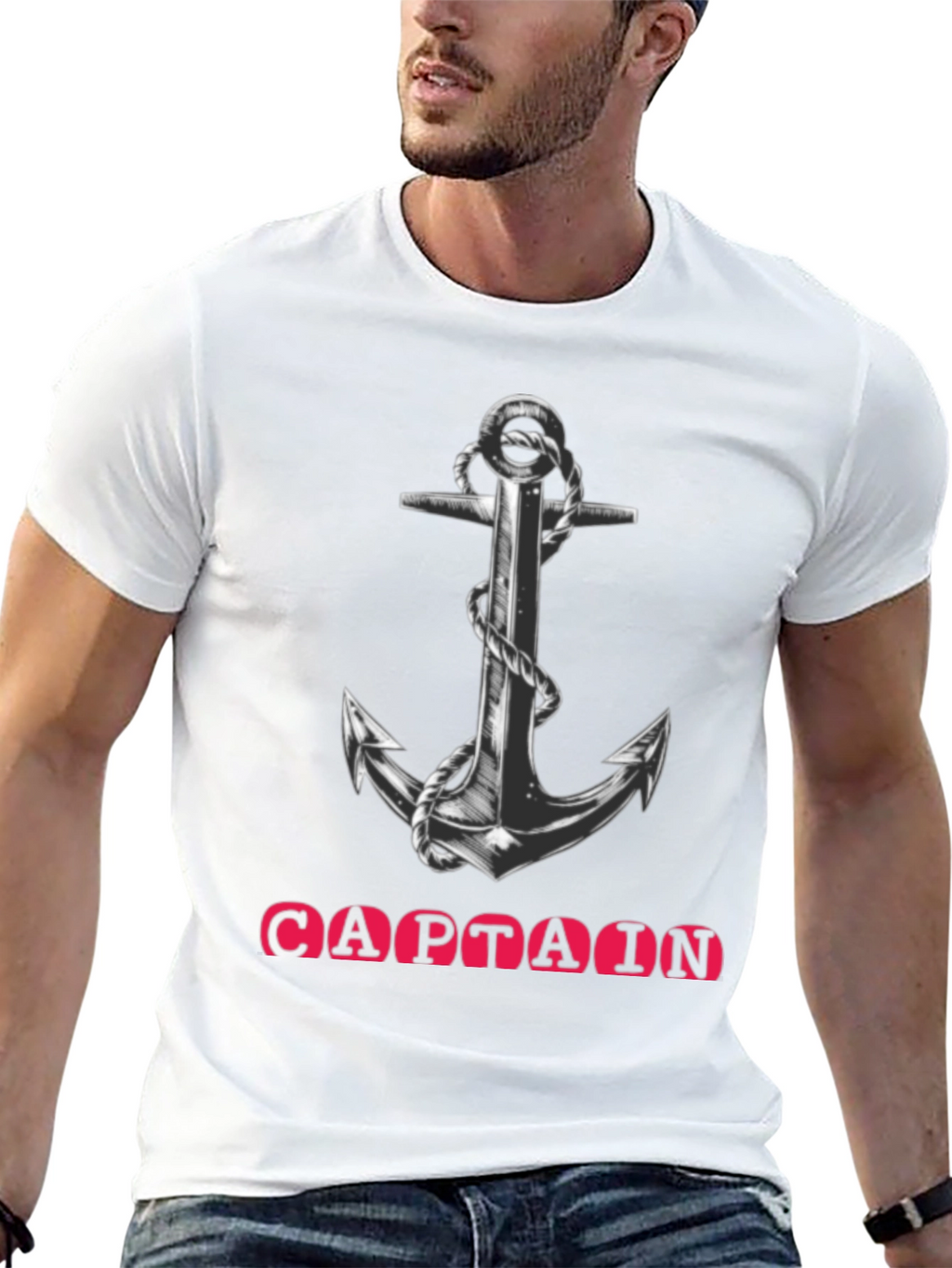 Captain Anchor Graphic T-Shirt