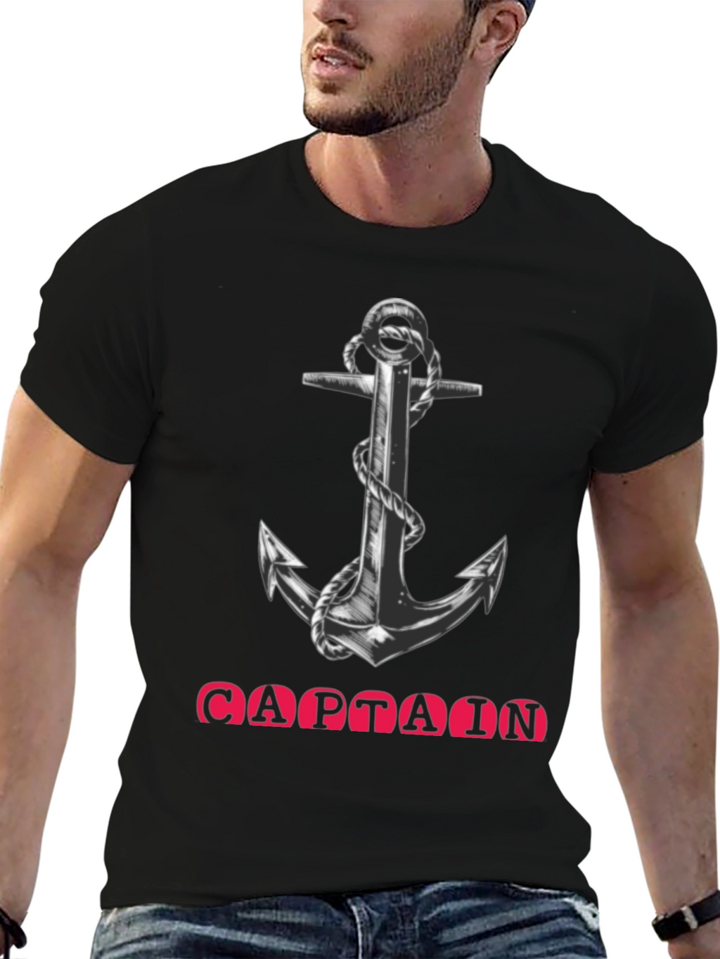 Captain Anchor Graphic T-Shirt