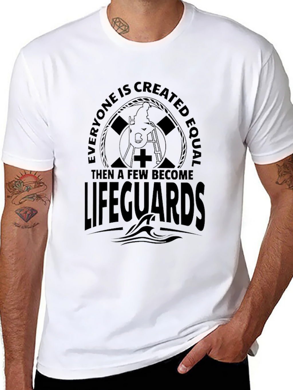 Lifeguard Graphic Print Crew Neck T-Shirt