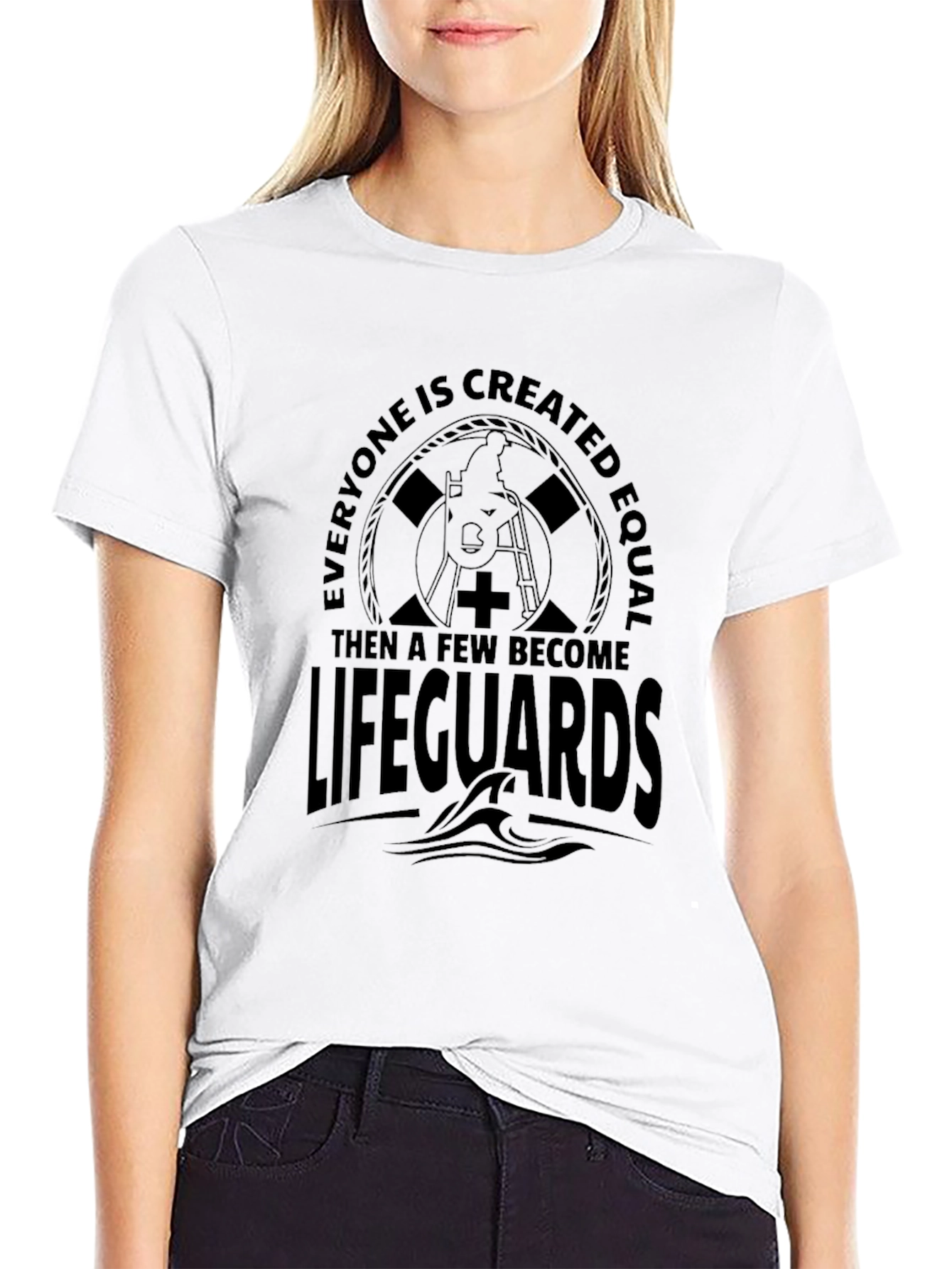 Lifeguard Graphic Print Crew Neck T-Shirt