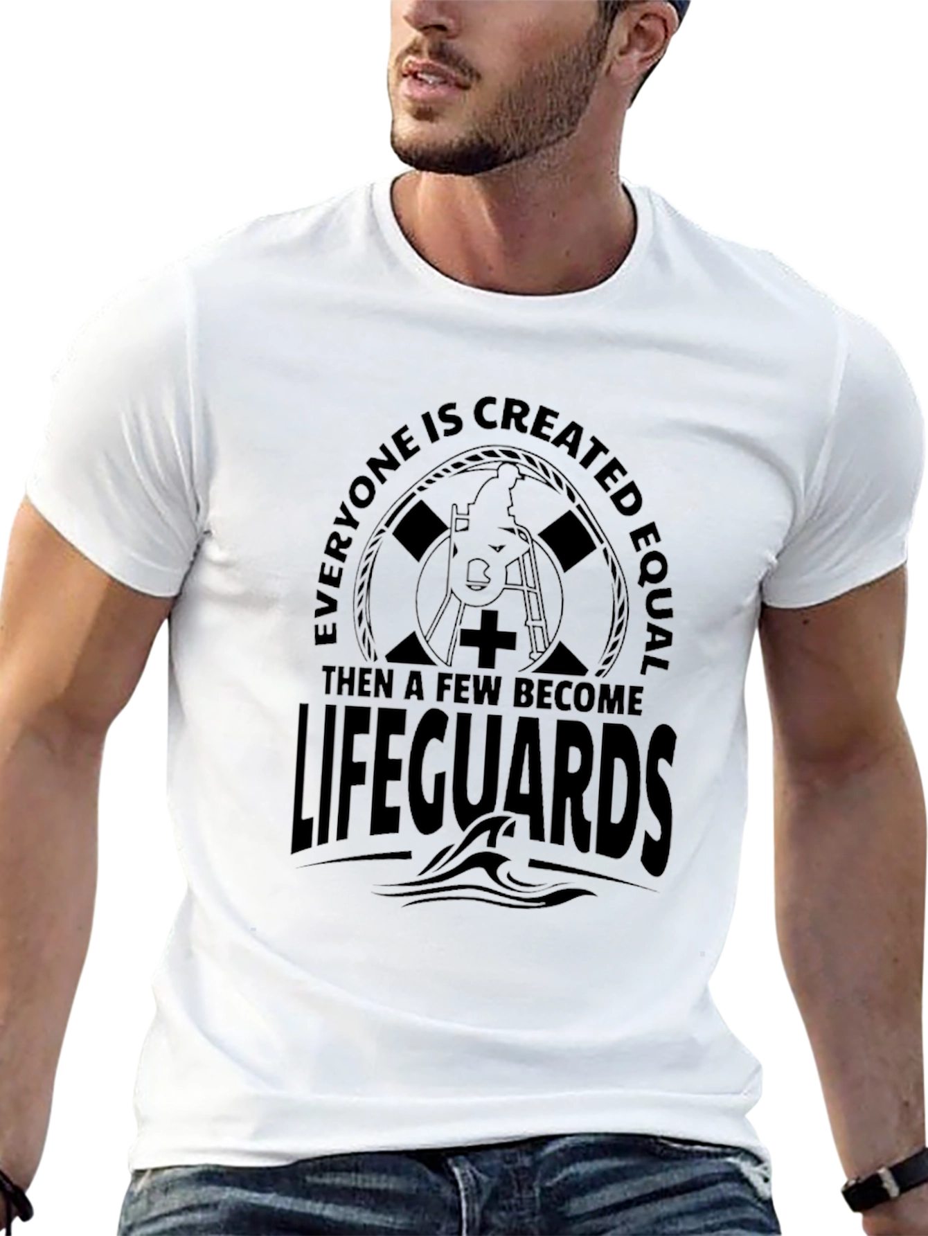 Lifeguard Graphic Print Crew Neck T-Shirt