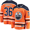 Men's Edmonton Oilers Jack Campbell #36 Orange Home Breakaway Player Jerseys