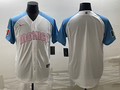 Men's 2023 World Baseball Classic Mexico White/Blue Blank Jerseys