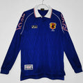 1998 Japan Home Blue Retro Long Sleeve Retro Jersey Front
