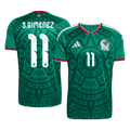 S.GIMENEZ#11 Mexico Home Soccer Jersey World Cup 2026 Green Front