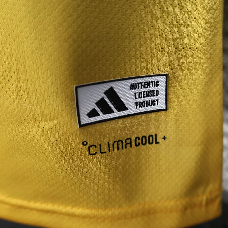 2026/27 Colombia Special Edition Yellow Player Version Soccer Jersey Detail 4