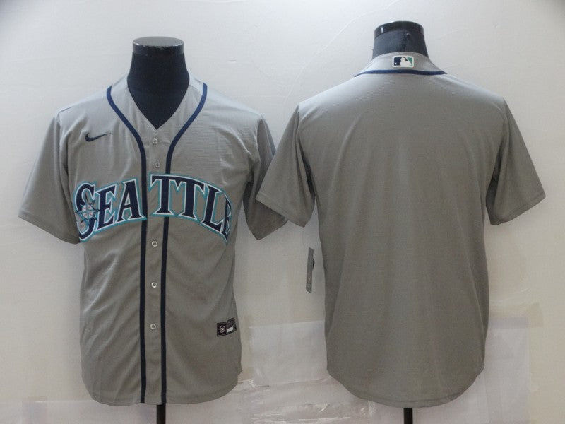 Men's Seattle Mariners Gray Replica Blank Jerseys