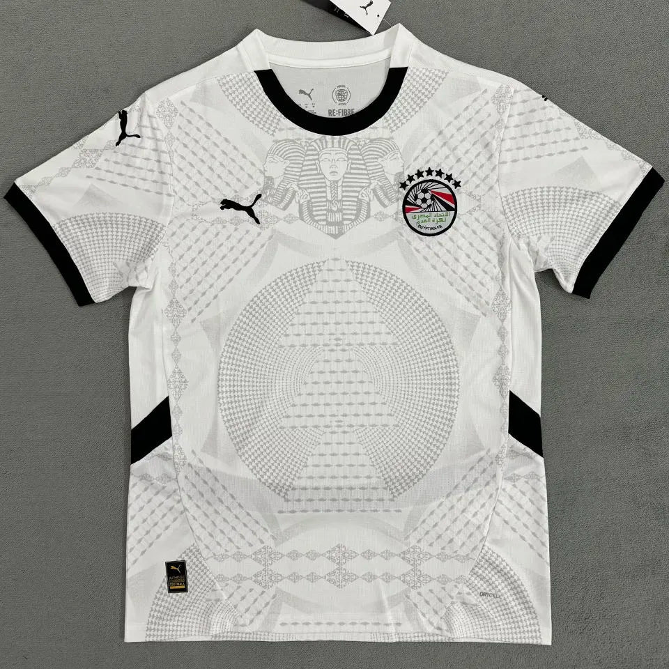 2025 Egypt Away White Fans Soccer Jersey Front