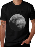 Stone Graphic T-Shirt - Black Crew Neck Tee