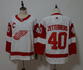 Men's Detroit Red Wings Henrik Zetterberg #40 White Breakaway Player Jerseys