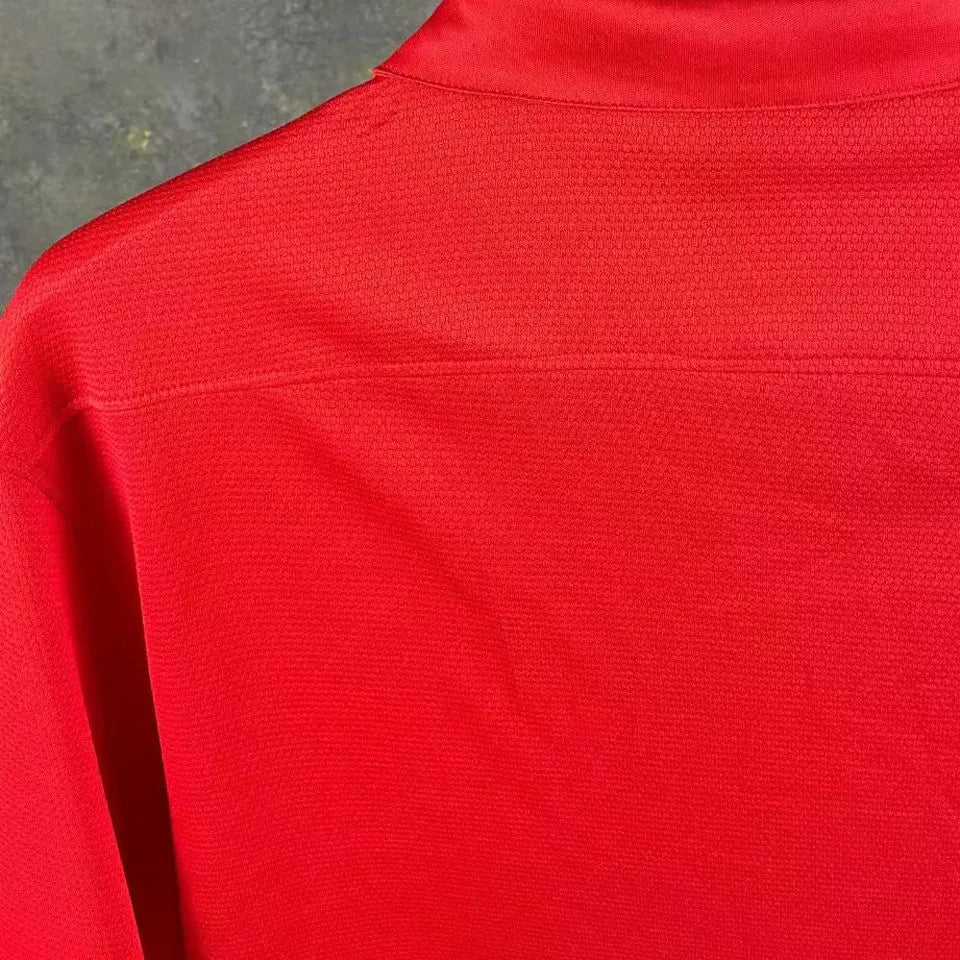2013 England 150th Anniversary Red Retro Soccer Jersey Detail 4