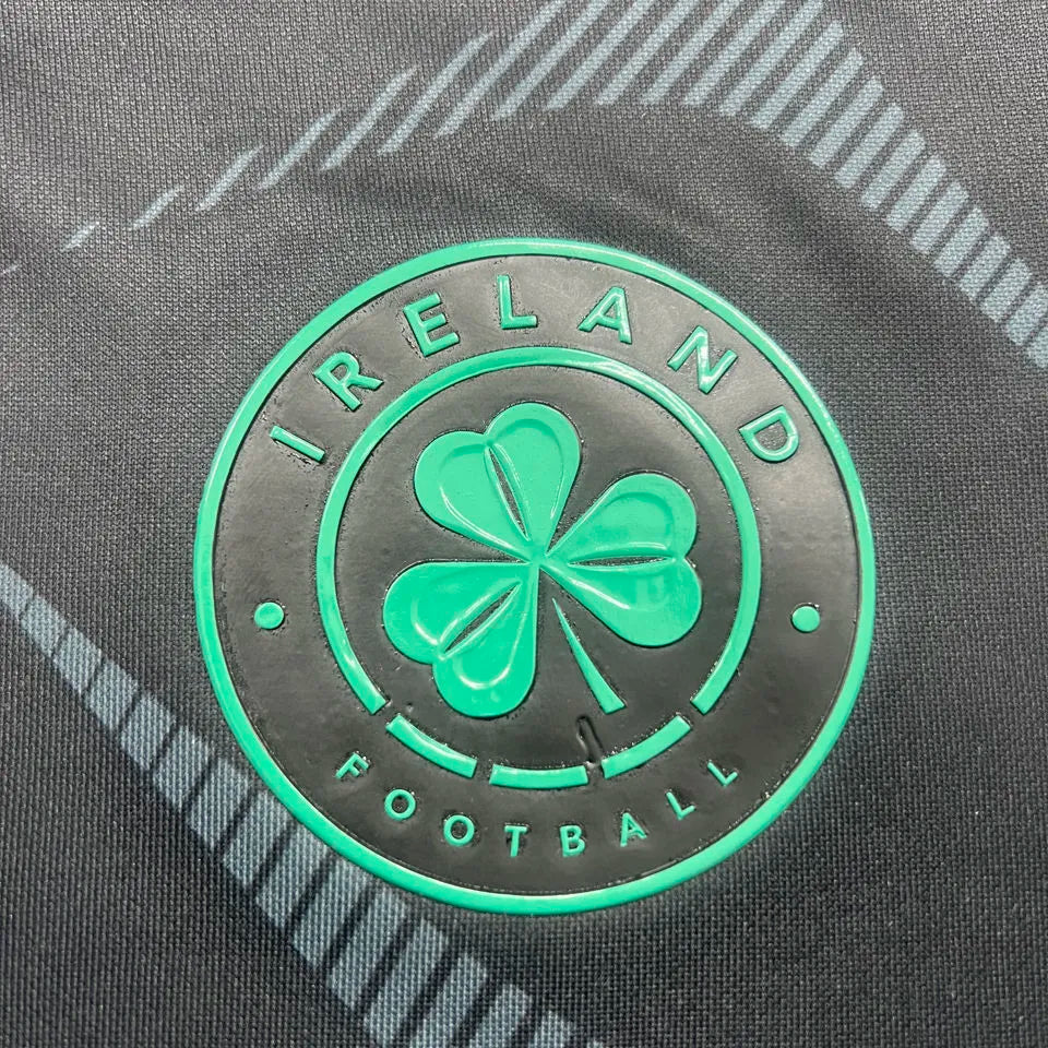 2026/27 Ireland Third Black Fans Soccer Jersey Detail 2