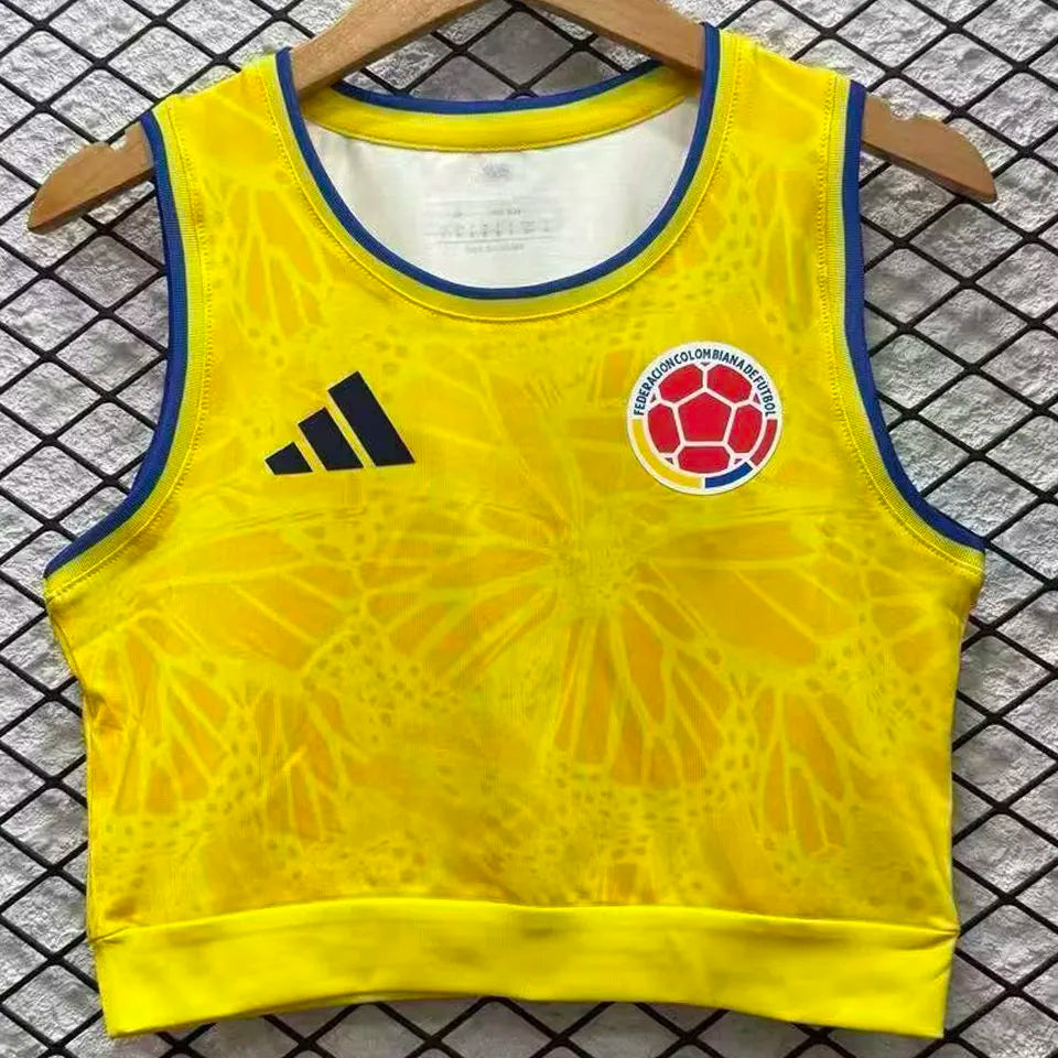 2026/27 Colombia Home Women Yoga Vest Jersey 女 Front