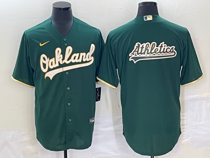Men's Oakland Athletics Kelly Green Alternate Replica Player Jerseys